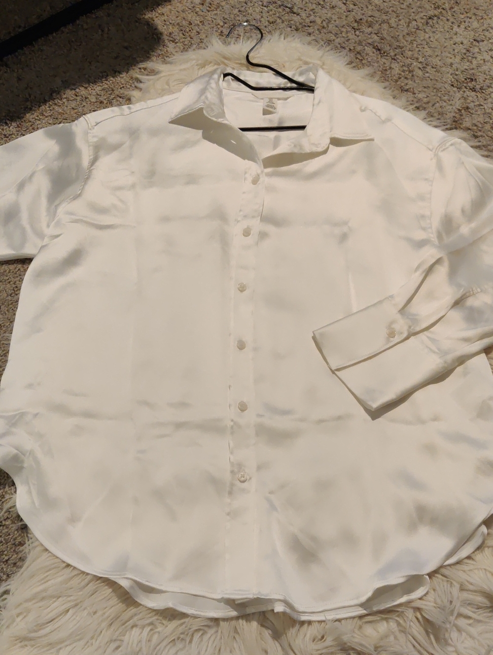 H&M Oversized Satin Button Down